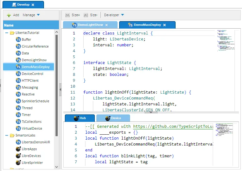 Libertas Develop UI