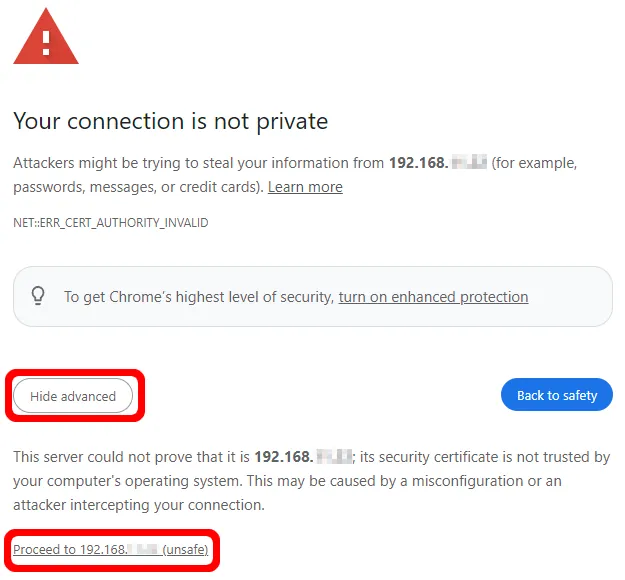 HTTPS Warning